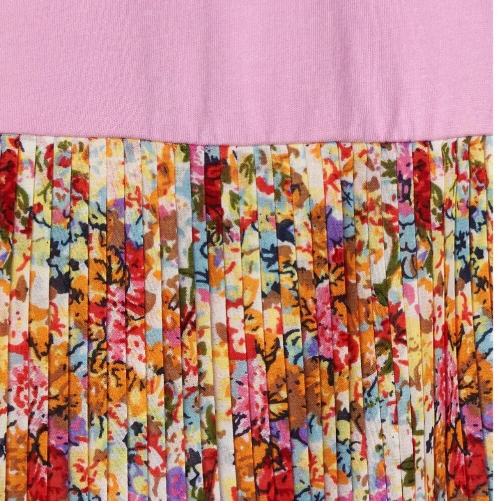 NEW Gap Baby Sleeveless Floral Pleats Knee Length Tank Top Dress Diaper Cover 2
